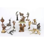 Konvolut Kleinfiguren, small bronze figures lot,