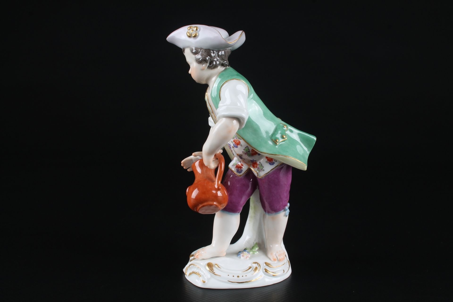 Meissen Gärtnerkind mit Gießkanne, gardeners child with watering can, - Image 2 of 6