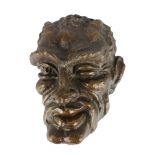 Bronze Teufelskopf, devils head,