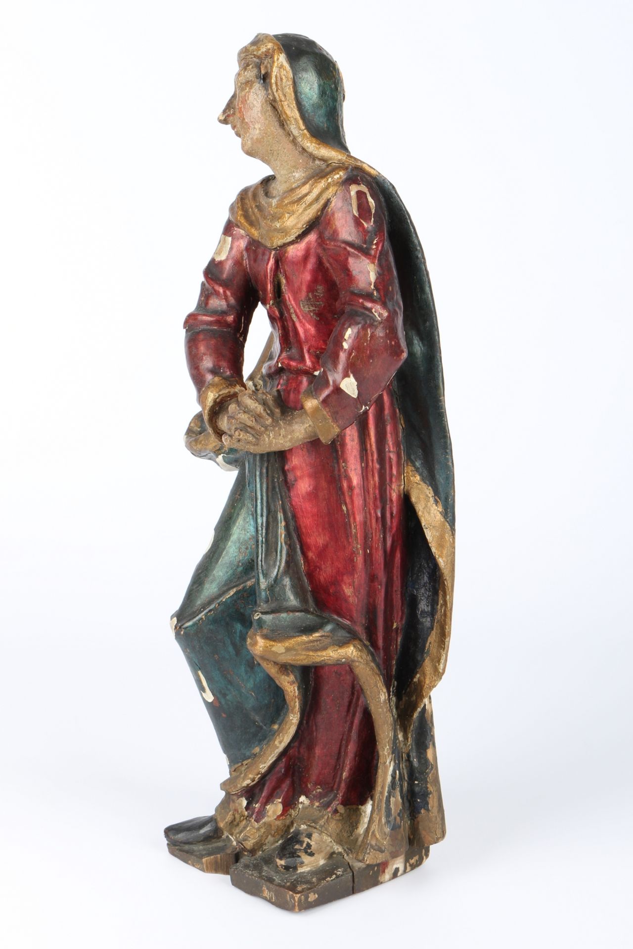 18./19. Jahrhundert Heiligenfigur, figure of a saint, 18th/19th century, - Image 2 of 4