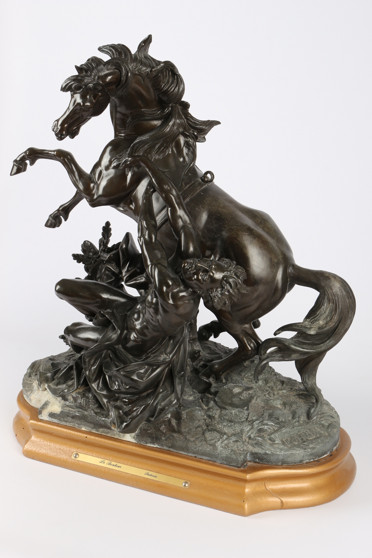 Philippe Poitevin (1831-1907) Le Bonheur - Das Glück, neoclassical sculpture, - Image 3 of 7