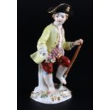 Meissen Gärtnerkind mit Spaten, gardeners child with spade,