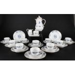 Meissen Blauer Reicher Hofdrache Kaffeeservice für 10 Personen, coffee service for 10 pers.,