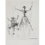 Salvador Dali (1904-1989) Don Quichotte & Sancho Panza,