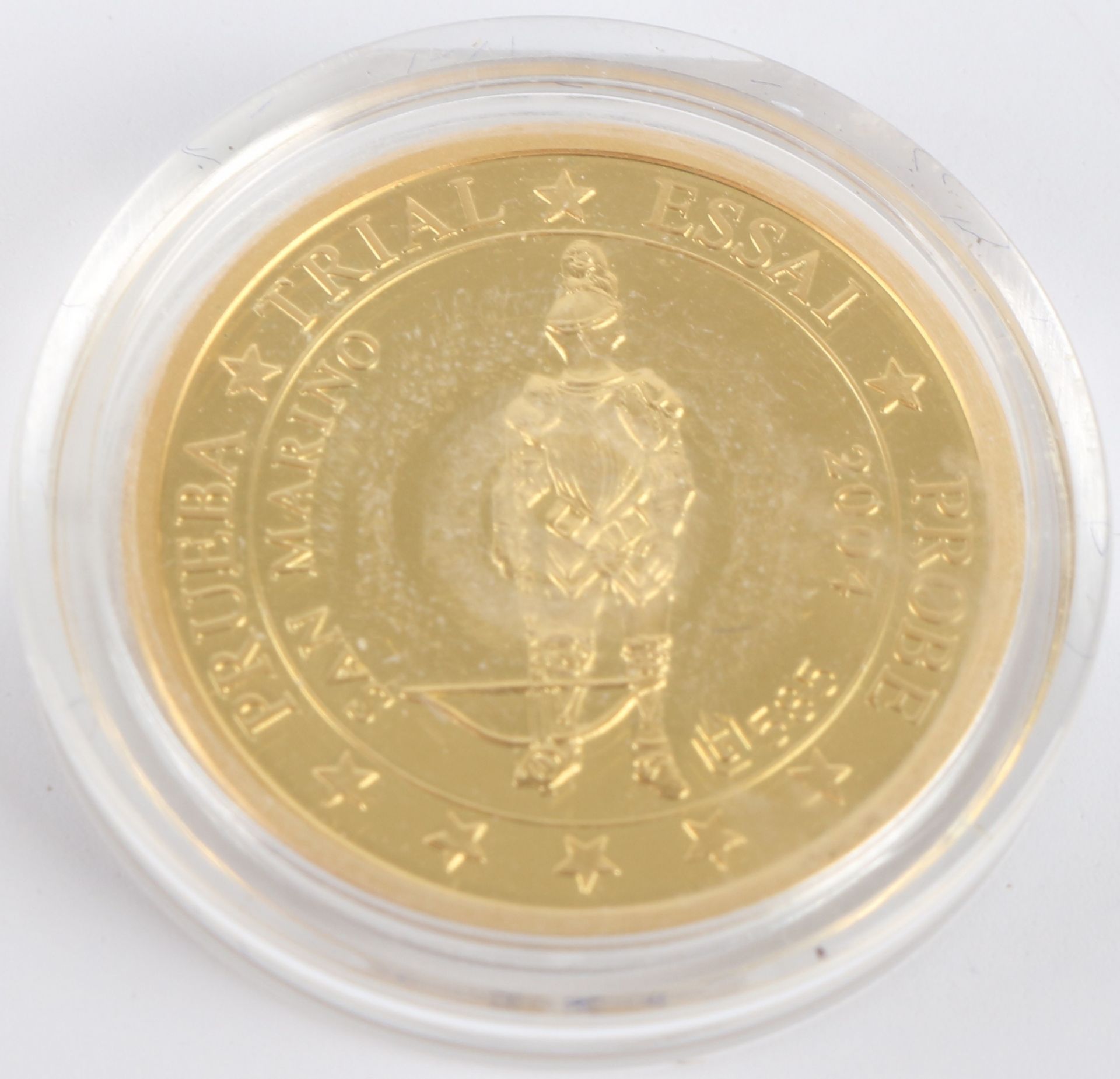 5 Euro Goldmünze 2004 San Marino, gold coin, - Bild 2 aus 3