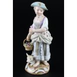 Meissen Gärtnerkind mit Schaf, gardeners child with sheep,