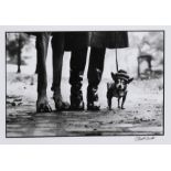 Elliott Erwitt (*1928) New York City - Felix, Gladys and Rover 1974, gelatin silver print, signed,