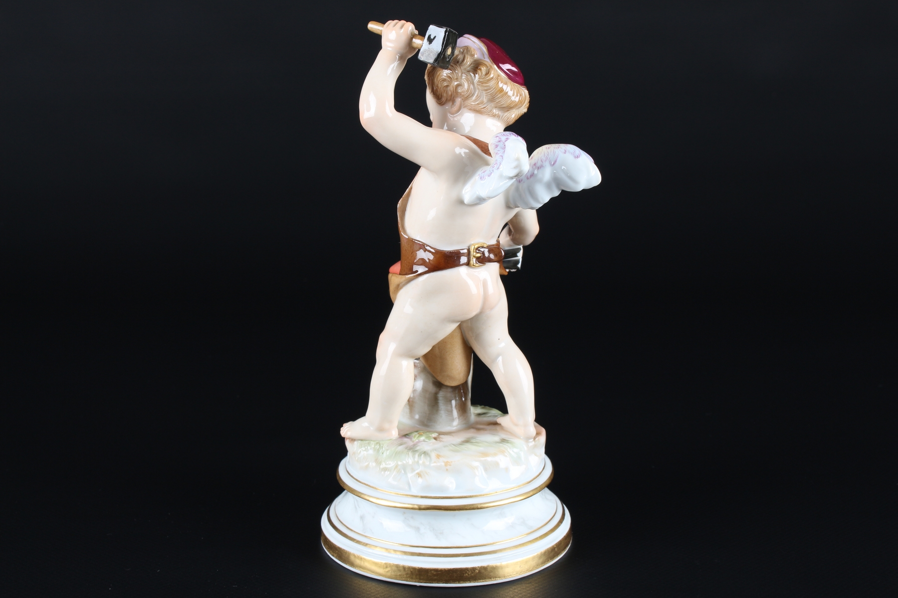 Meissen Amor als Schmied, amor as blacksmith, - Image 3 of 8