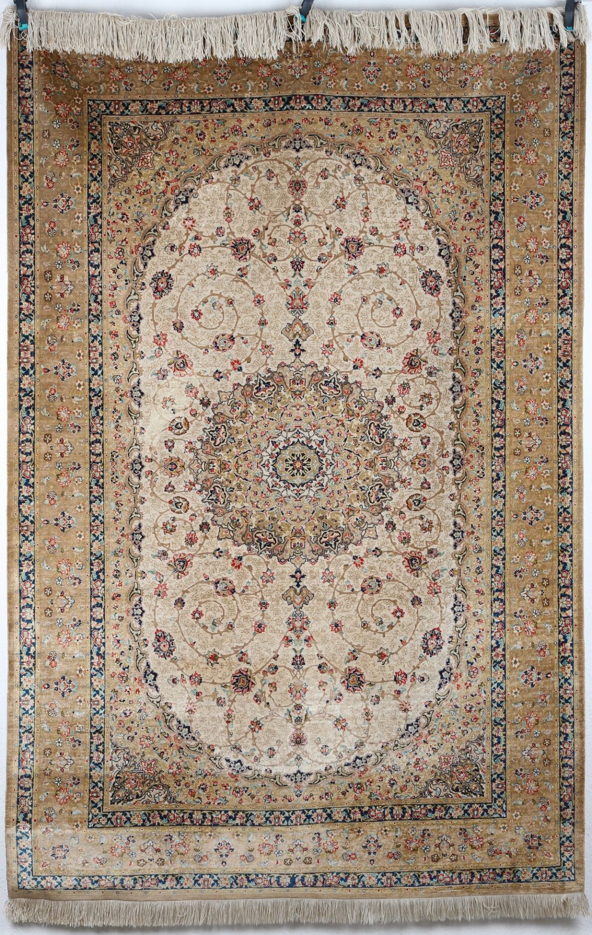 Ghom Seidenteppich, silk carpet,