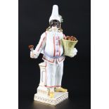 Meissen Pulcinella aus der Commedia dell'Arte, porcelain figure,