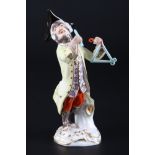 Meissen Triangelspieler aus der Affenkapelle, triangle player monkey chapel,