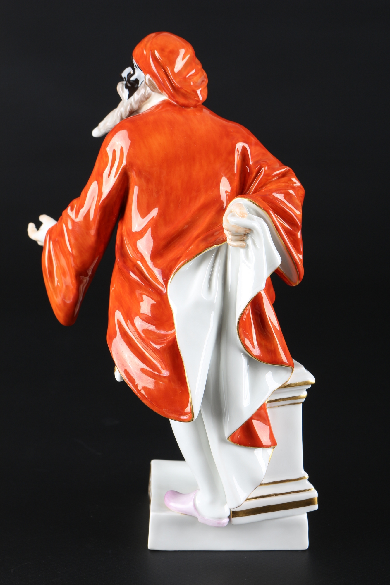 Meissen Pantalone aus der Commedia dell'Arte, porcelain figure, - Image 3 of 5