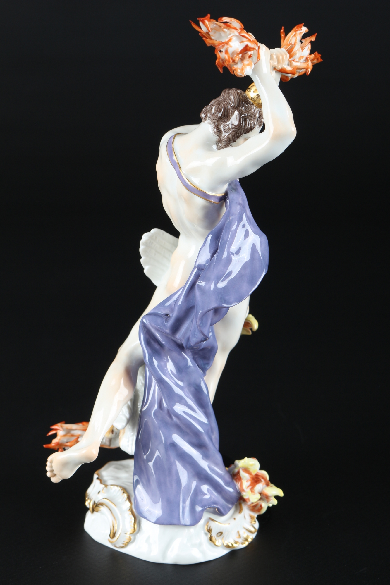 Meissen Zeus mit Blitzen, porcelain figure, - Image 4 of 6