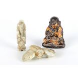 China um 1900, 3 Figuren, chinese stone sculptures,