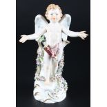 Meissen befreiter Amor, porcelain figure cherub,