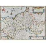 Willem Blaeu (1571-1638) & Johannes Lauremberg (1590-1658) Landkarte Herzogtum Mecklenburg