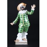 Meissen Tartaglia aus der Commedia dell'Arte, porcelain figure,