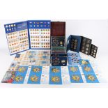 Großes Euro Münzensammlung 19-teiliges Konvolut, euro coin collection,