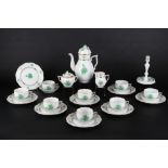 Herend Apponyi Vert Teeservice für 8 Personen, tea cups,