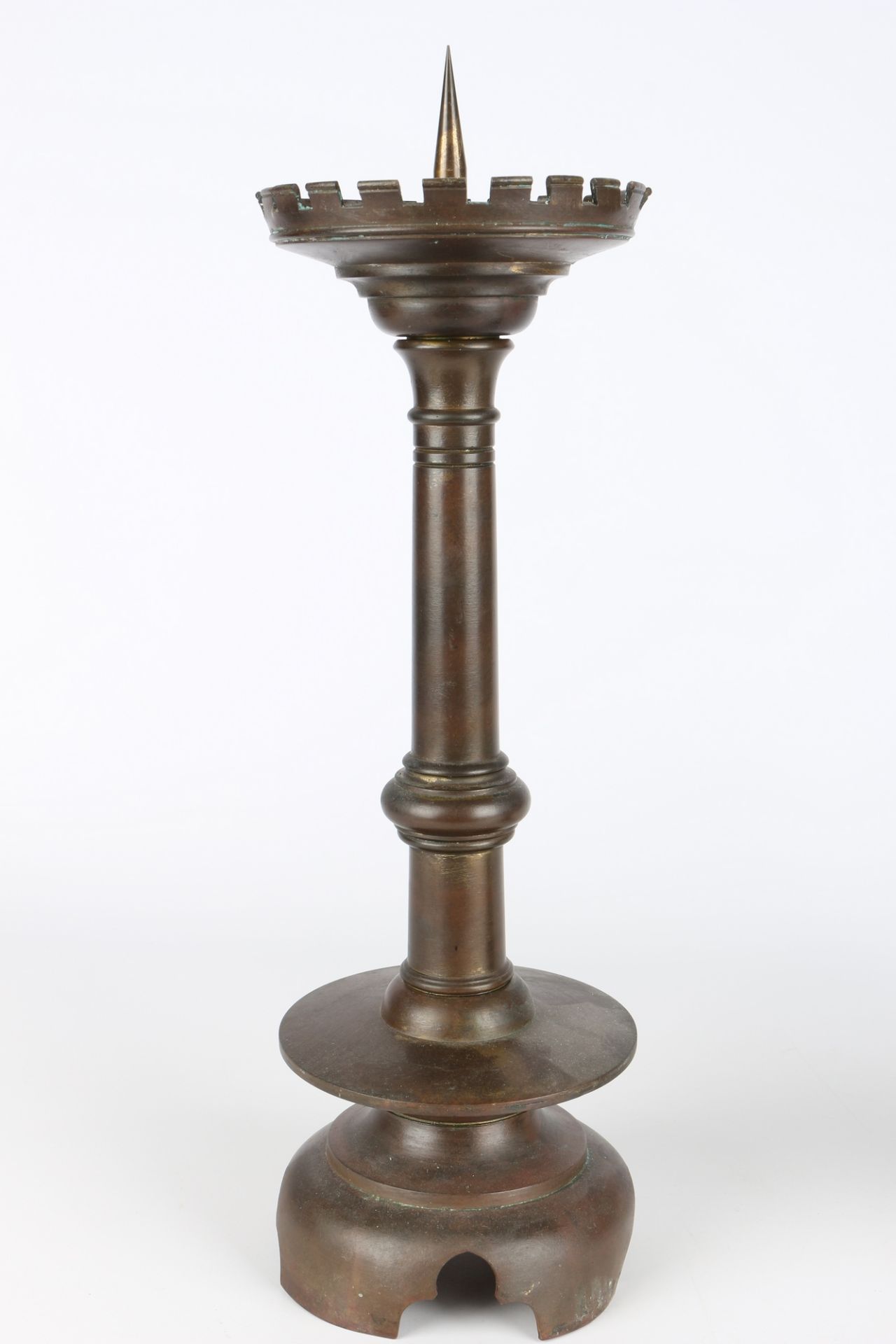 Paar Bronzeleuchter 18./19. Jahrhundert, pair bronze candlestick 18th/19th century, - Image 3 of 5