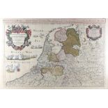 Alexis Hubert Jaillot (1632-1712) Landkarte Niederlande, copperplate map Netherlands,