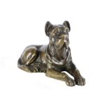 Bronze Hund um 1920, dog sculpture,