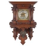 A.G.U. Lenzkirch Wanduhr, wall clock art nouveau,