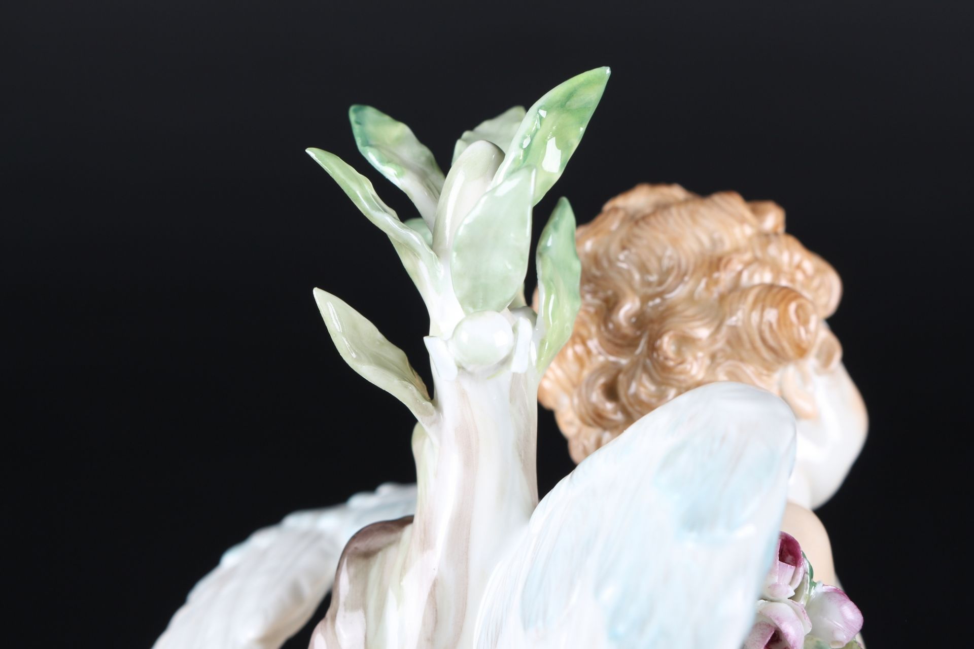 Meissen gefesselter Amor, porcelain figure cherub, - Image 6 of 6
