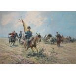 Ferdinand May (1879-1962) reitende Kosaken, horse riding cossacks,