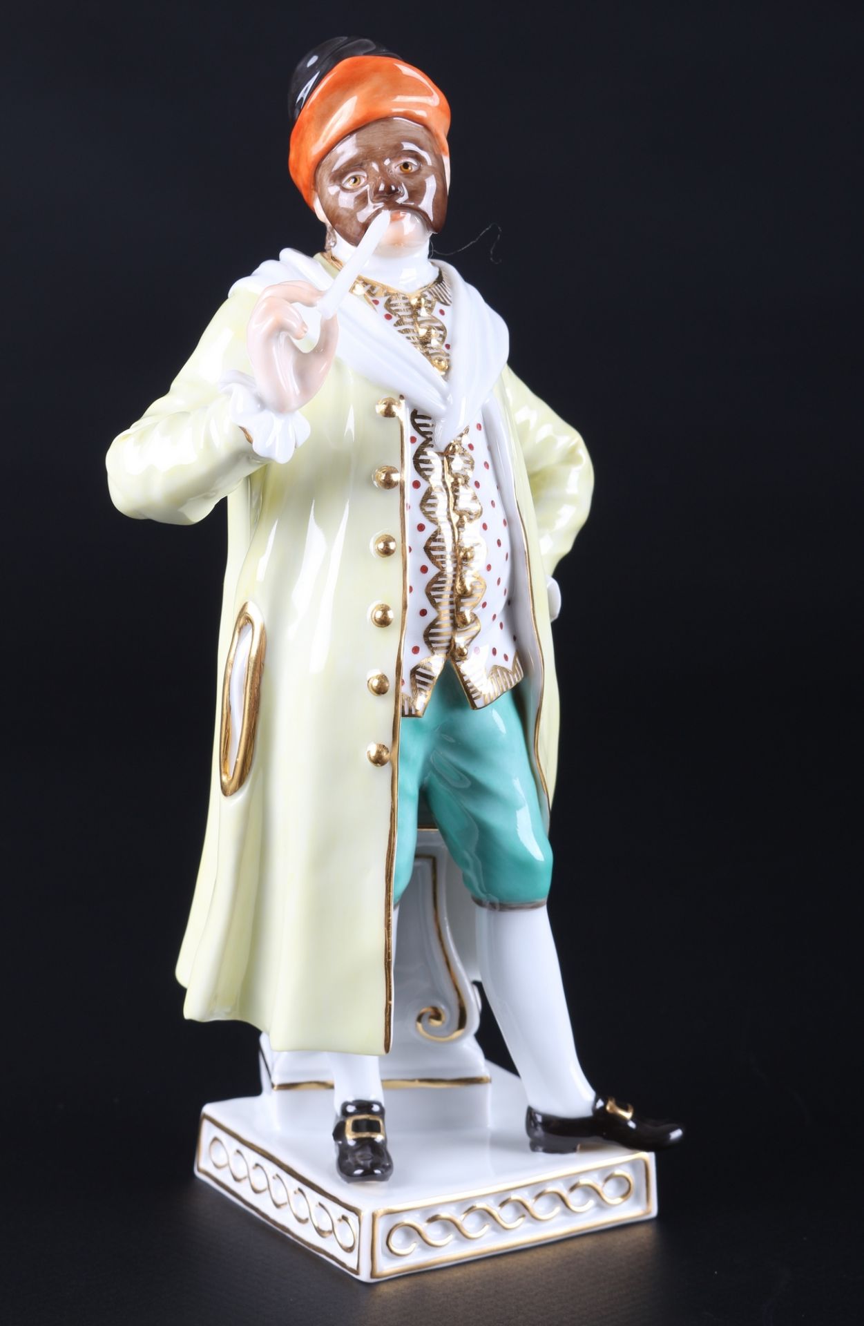 Meissen Cortesan aus der Commedia dell'Arte, porcelain figure,