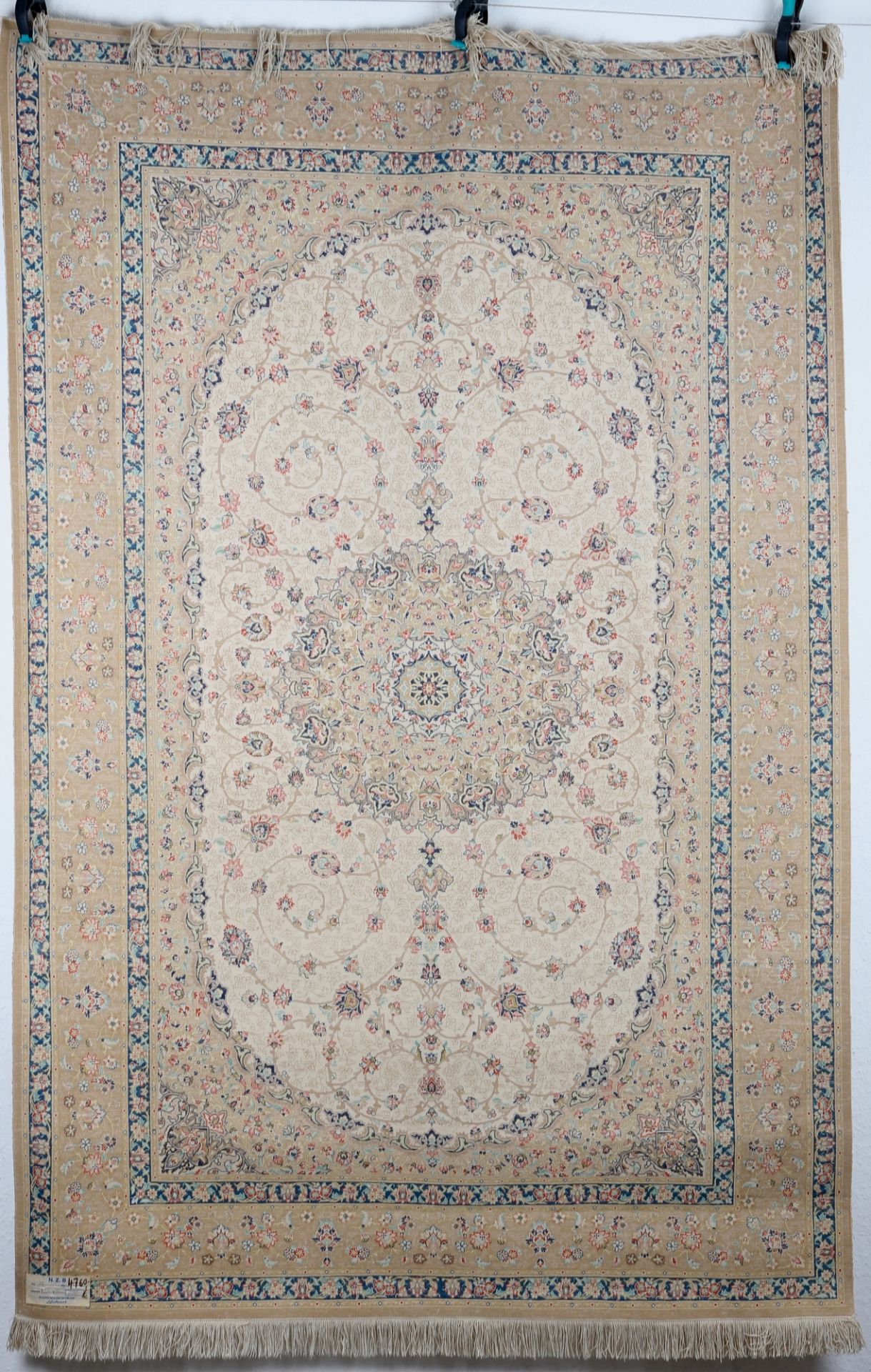 Ghom Seidenteppich, silk carpet, - Image 4 of 5