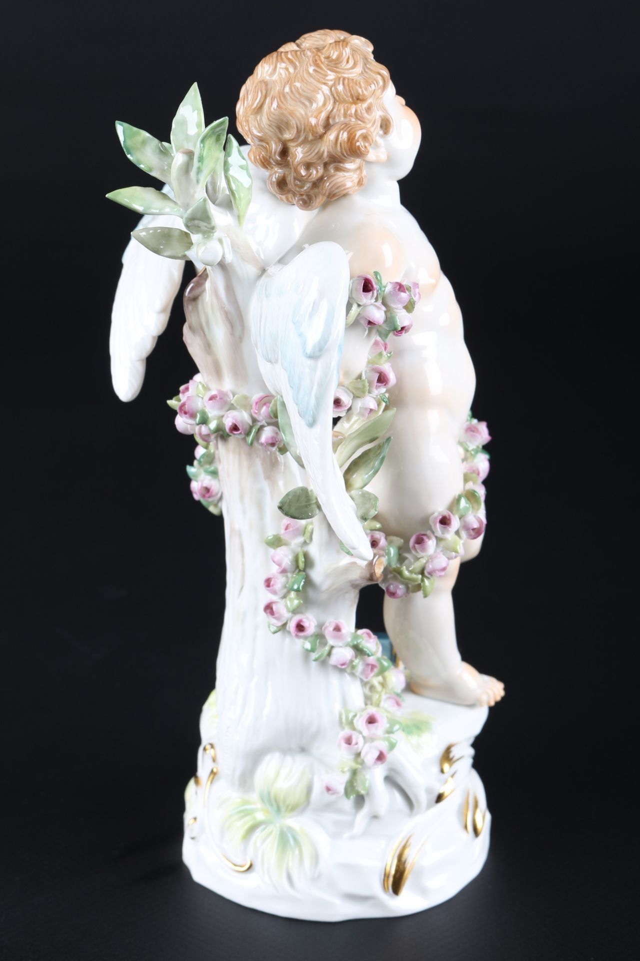 Meissen gefesselter Amor, porcelain figure cherub, - Image 4 of 6