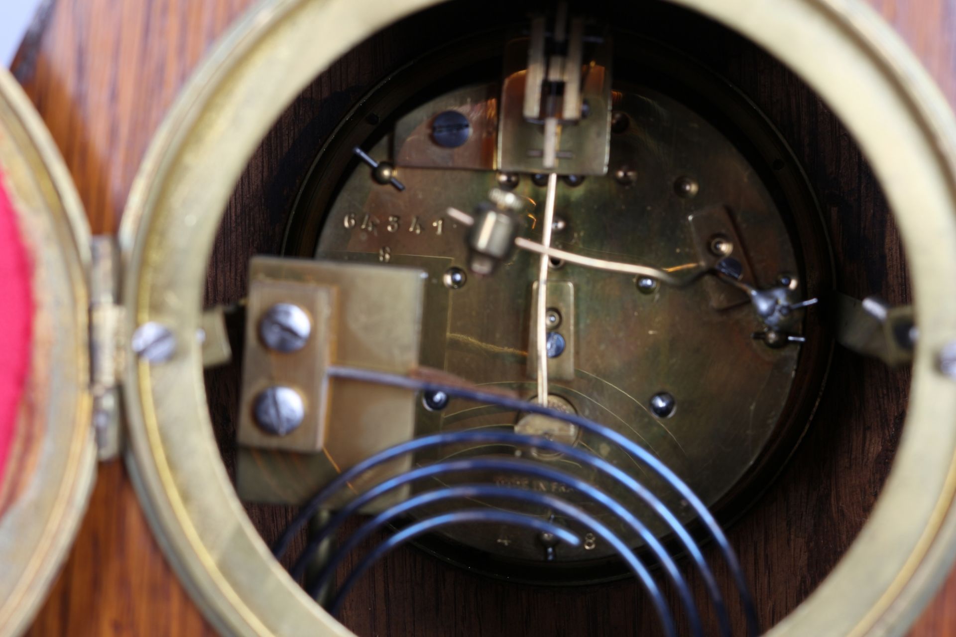 2 Stockuhren, England um 1900, bracket clocks, - Bild 4 aus 7