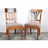 2 Biedermeier Stühle, two chairs,