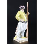 Meissen Gondoliere aus der Commedia dell'Arte, porcelain figure,