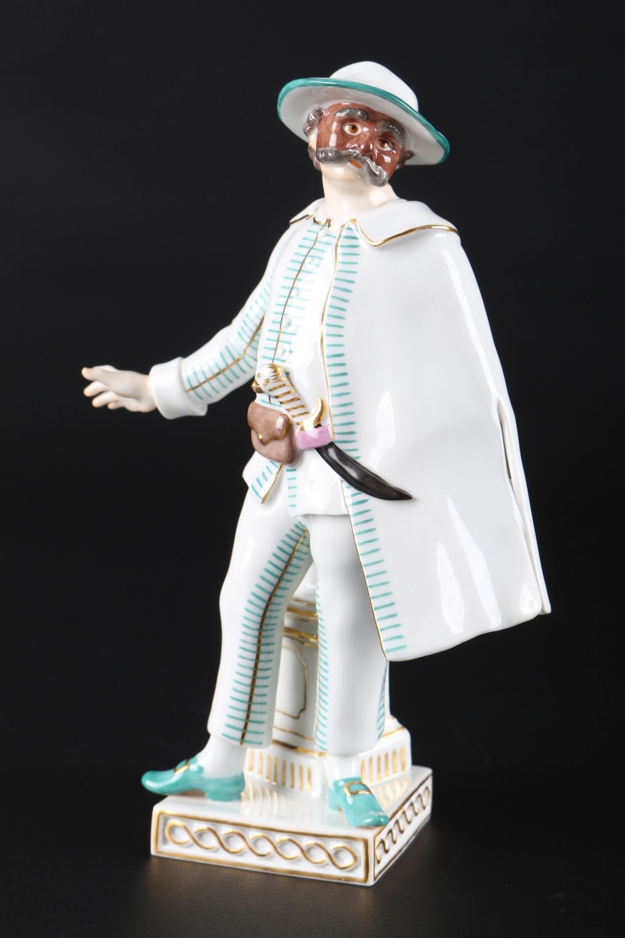 Meissen Brighella aus der Commedia dell'Arte, porcelain figure,