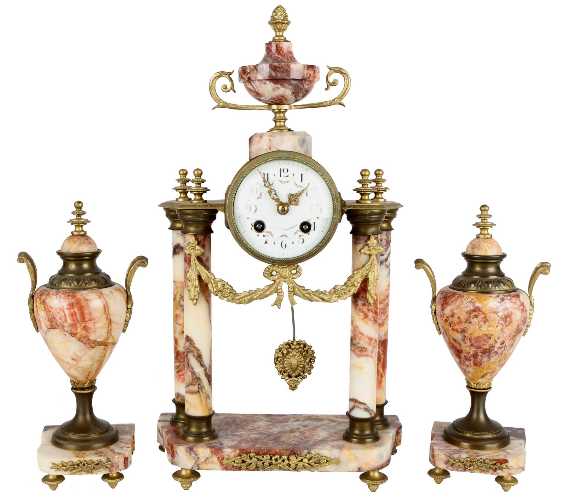 Portaluhr Frankreich um 1900, french mantel clock,