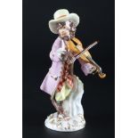 Meissen Geiger aus der Affenkapelle, violinist monkey chapel,