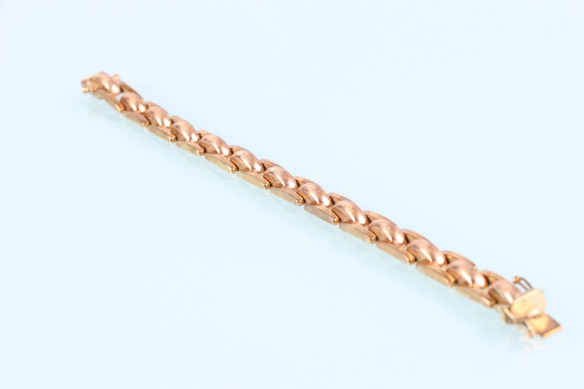 585 Gold Bicolor Armband, 14K gold bracelet, - Image 2 of 4