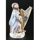 Meissen Harfenistin aus der Affenkapelle, harpist monkey chapel,