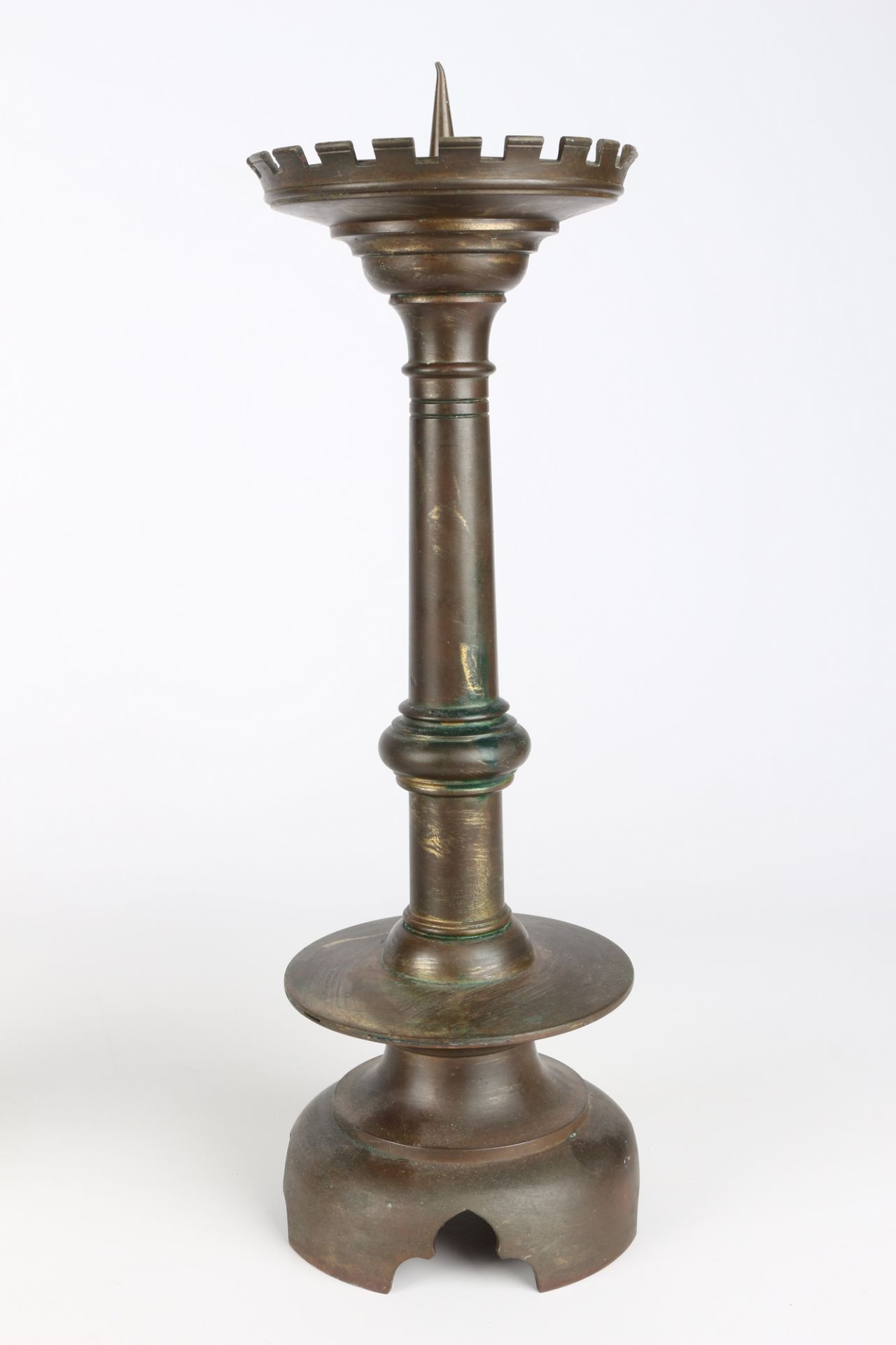 Paar Bronzeleuchter 18./19. Jahrhundert, pair bronze candlestick 18th/19th century, - Image 4 of 5