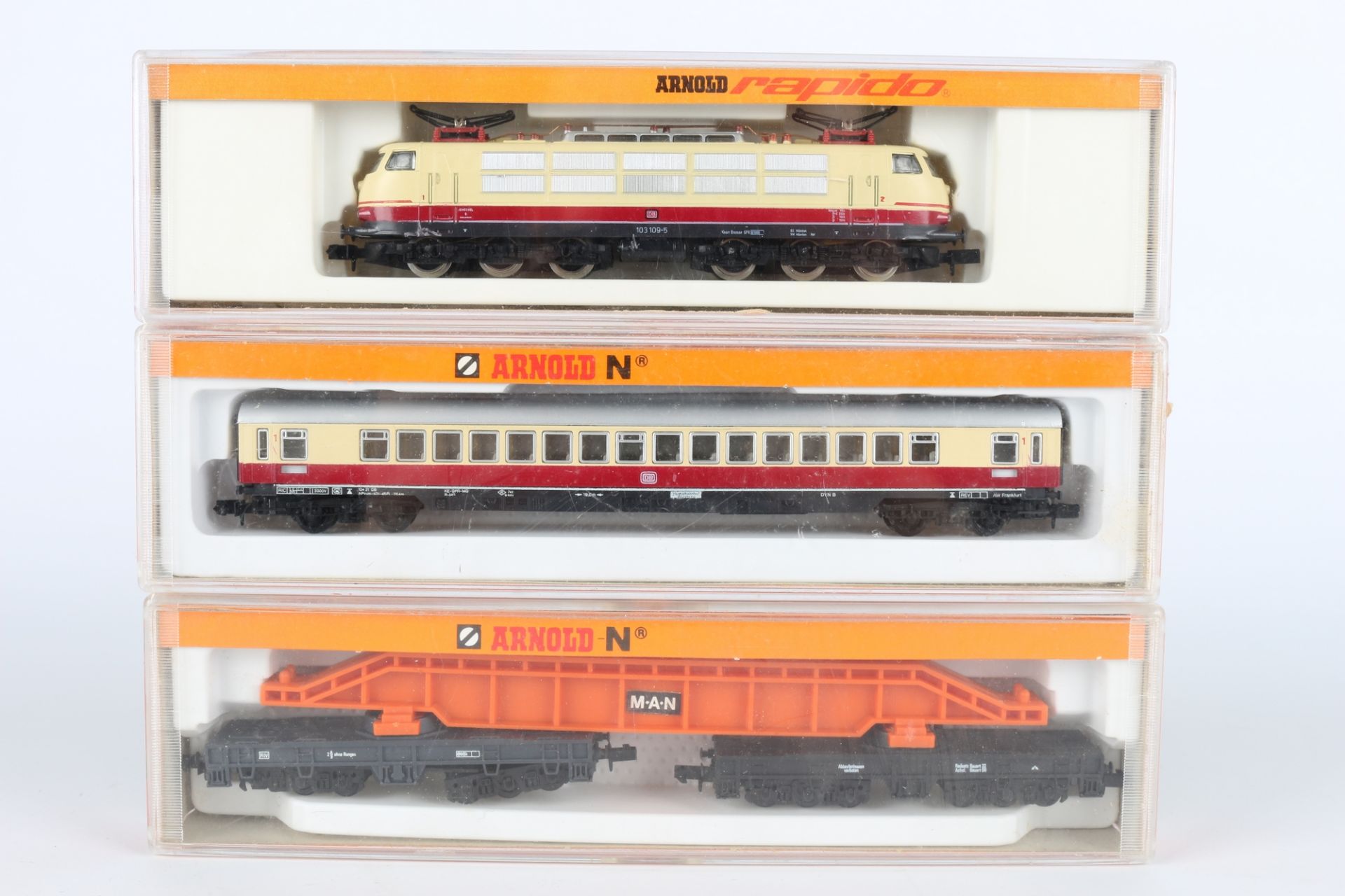 Konvolut Loks und Waggons Spur-N Minitrix und Arnold, model railroad, - Image 3 of 5