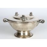 Brandimarte 800 Silber Deckeltopf / Terrine, italian silver lid pot,