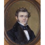 Carl Ferdinand Stelzner (1805-1894) Miniaturmalereien Portrait, portrait great grandfather,