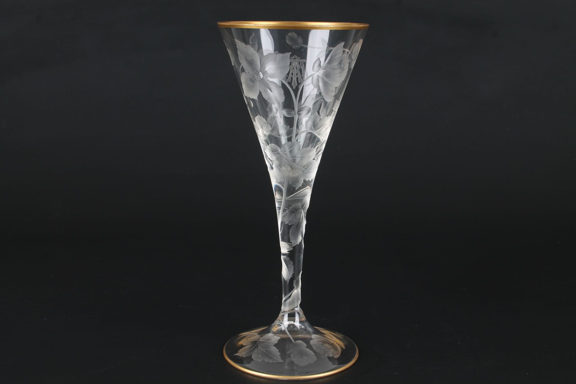 Ludwig Moser Karlsbad Kelchglas, glass goblet, - Image 2 of 5