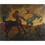 Hans Ulrich Schmidt (*1888) HUS Zentaurenpaar, two centaurs,