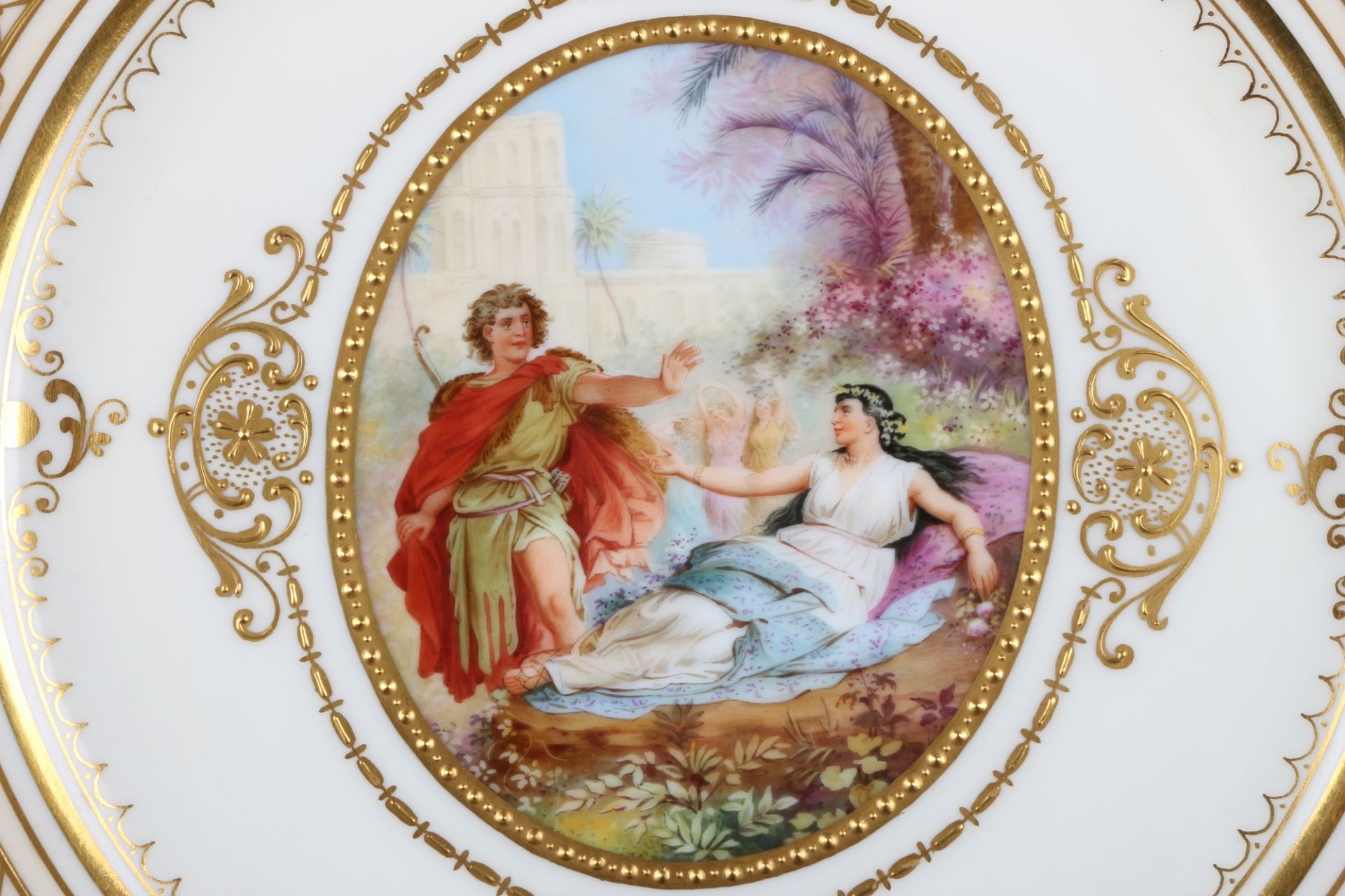 Ambrosius Lamm Dresden Prunkteller Parsifal, decorative plate, - Image 2 of 4