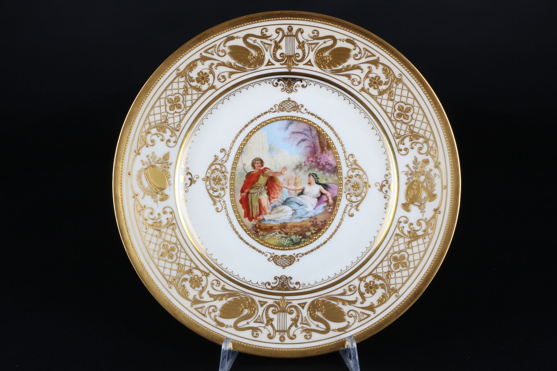 Ambrosius Lamm Dresden Prunkteller Parsifal, decorative plate,