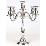 Greggio 800 Silber großer Kerzenständer H 41 cm, italian silver candelabra,