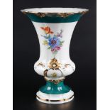 Meissen russisch Grün Prunkvase, decorative vase,